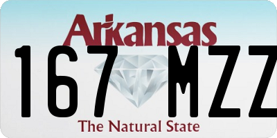 AR license plate 167MZZ