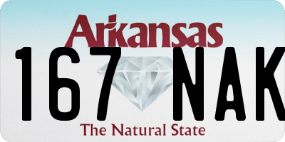 AR license plate 167NAK