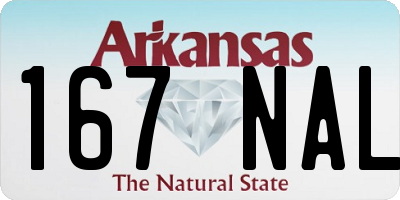 AR license plate 167NAL