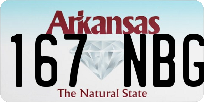 AR license plate 167NBG