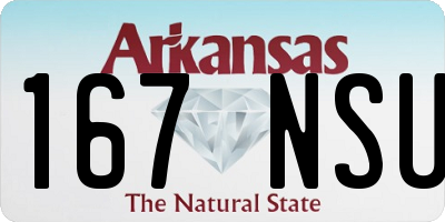 AR license plate 167NSU