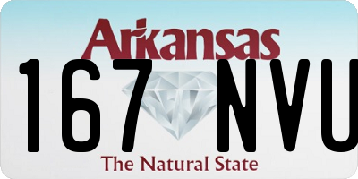AR license plate 167NVU