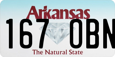 AR license plate 167OBN