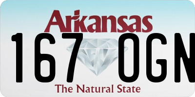 AR license plate 167OGN
