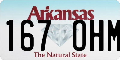 AR license plate 167OHM