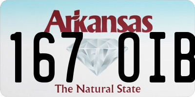 AR license plate 167OIB