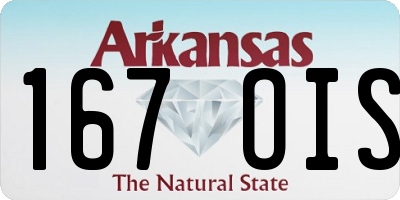 AR license plate 167OIS