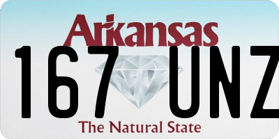 AR license plate 167UNZ