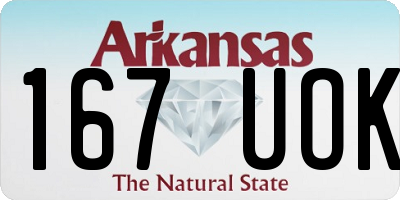 AR license plate 167UOK