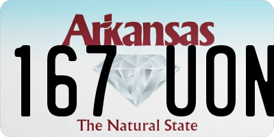 AR license plate 167UON