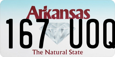 AR license plate 167UOQ