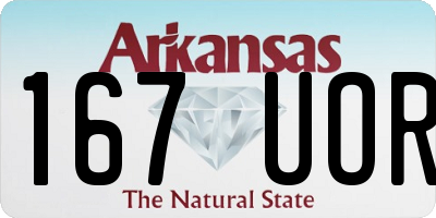 AR license plate 167UOR