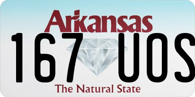 AR license plate 167UOS