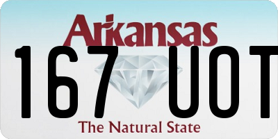 AR license plate 167UOT