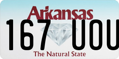 AR license plate 167UOU