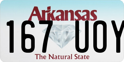 AR license plate 167UOY