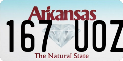 AR license plate 167UOZ