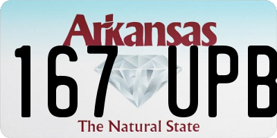 AR license plate 167UPB