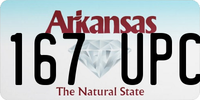 AR license plate 167UPC