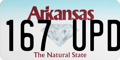 AR license plate 167UPD