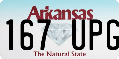 AR license plate 167UPG