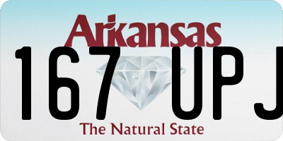 AR license plate 167UPJ