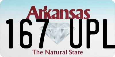 AR license plate 167UPL