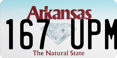 AR license plate 167UPM