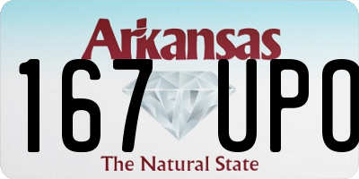 AR license plate 167UPO
