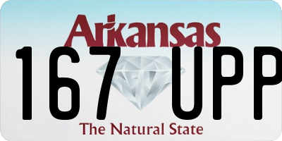 AR license plate 167UPP