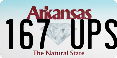 AR license plate 167UPS
