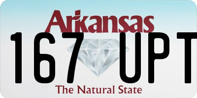 AR license plate 167UPT