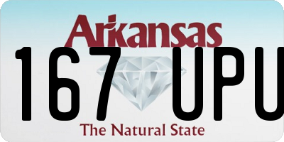 AR license plate 167UPU