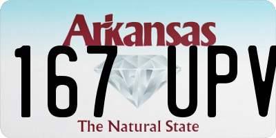 AR license plate 167UPV