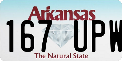 AR license plate 167UPW