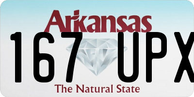 AR license plate 167UPX