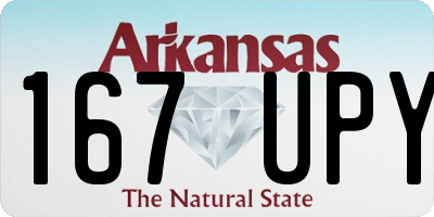 AR license plate 167UPY