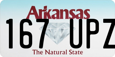 AR license plate 167UPZ