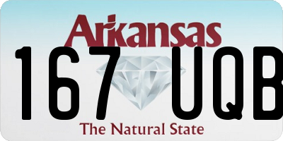 AR license plate 167UQB