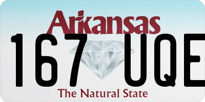 AR license plate 167UQE