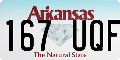 AR license plate 167UQF