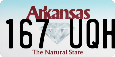 AR license plate 167UQH
