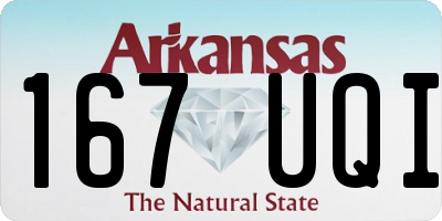 AR license plate 167UQI