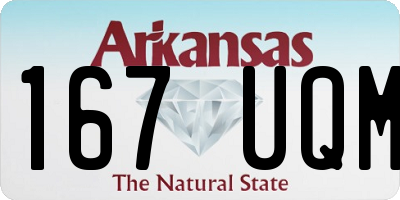 AR license plate 167UQM