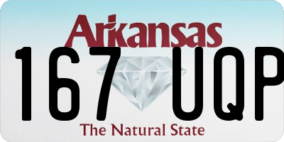 AR license plate 167UQP