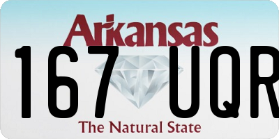 AR license plate 167UQR