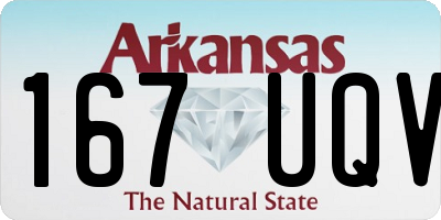 AR license plate 167UQV