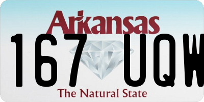 AR license plate 167UQW