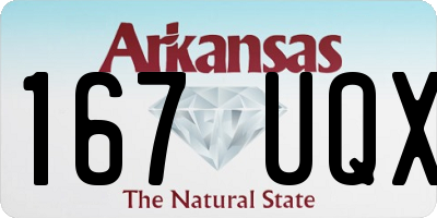AR license plate 167UQX