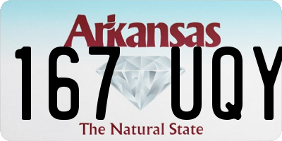 AR license plate 167UQY